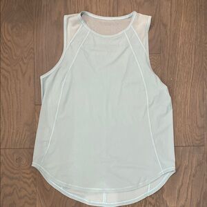 Light blue Lululemon Sculpt tank top